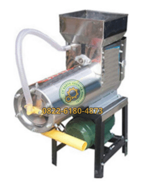 Mesin Kombinasi Pati Sagu, Mesin Pemarut Pemeras Sagu, Alat Ekstraksi Sagu All-in-One, Mesin Rasper Press Sagu, Mesin Produksi Pati Sagu UKM.