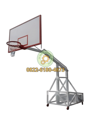 PAPAN PANTUL AKRILIK RING BASKET SPRING STEEL TIANG KAKU PORTABLE