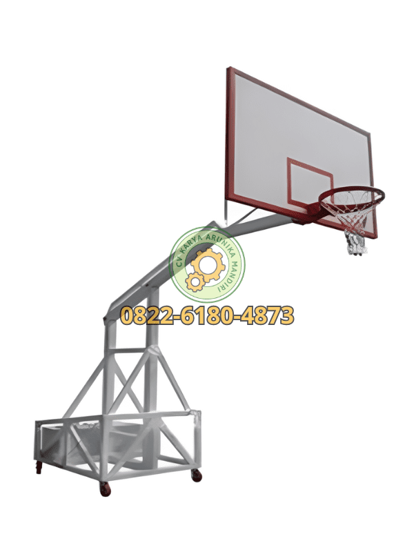 PAPAN PANTUL AKRILIK RING BASKET SPRING STEEL TIANG KAKU PORTABLE - Image 2